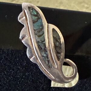 Vintage Navajo sterling  Silver, Avalon thick arings .